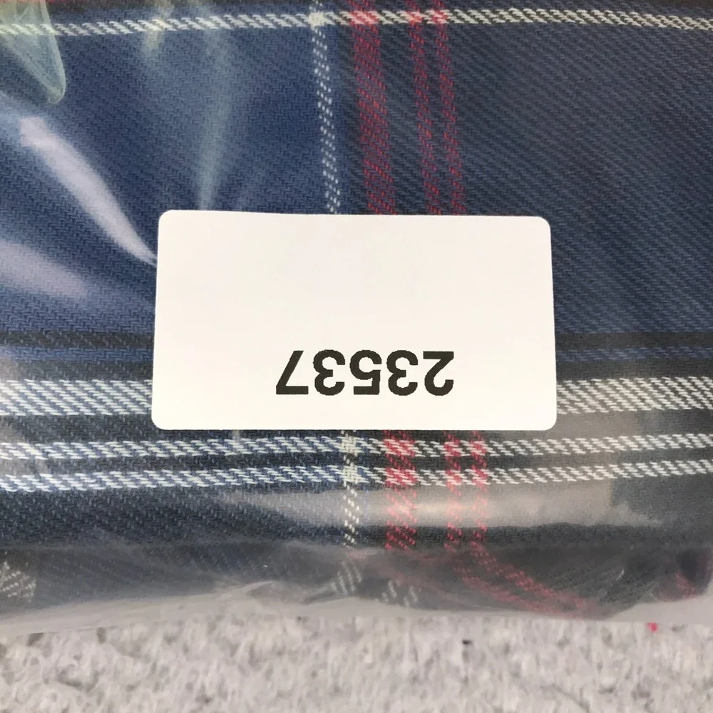 Polo Ralph Lauren Shirt Mens S Blue Plaid Flannel Button Up Pocket Long Sleeve